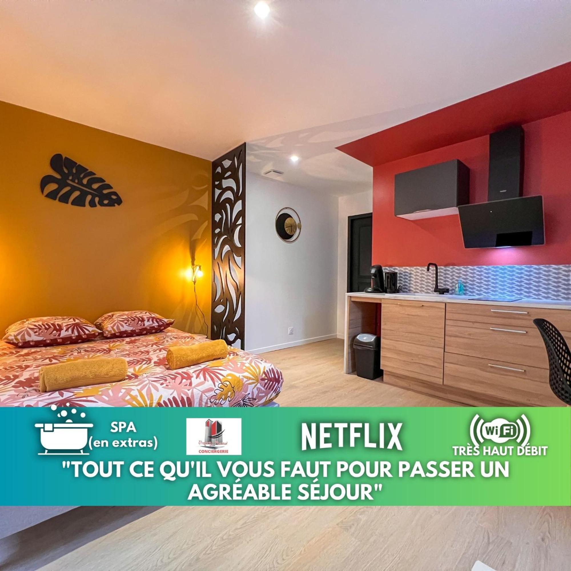 La Feuilleraie N1-Standingappart-Wifi-Proche Ville フォントネー・ル・コント エクステリア 写真
